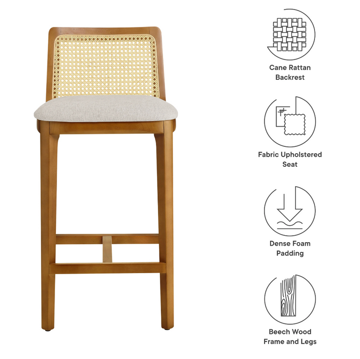 Cana Honey and Ivory Counter Stool