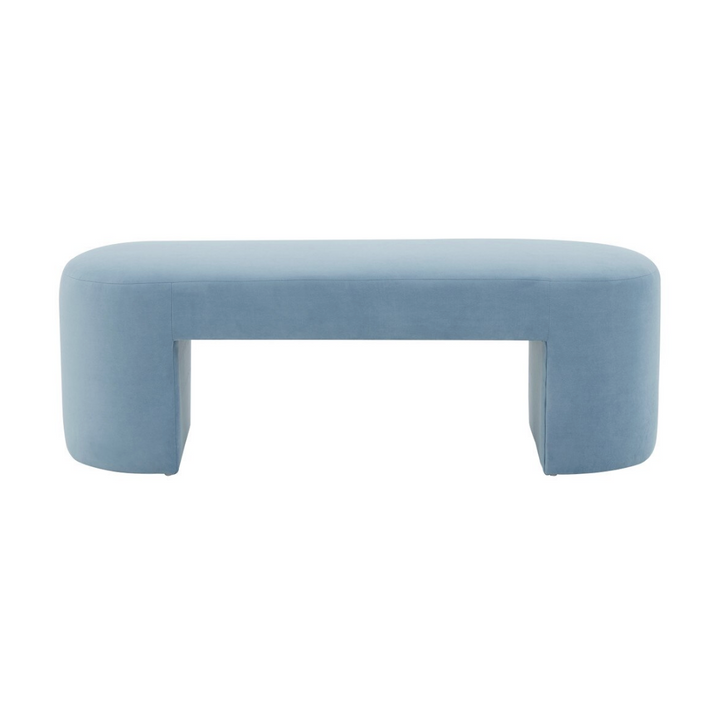 Selena Blue Velvet Bench