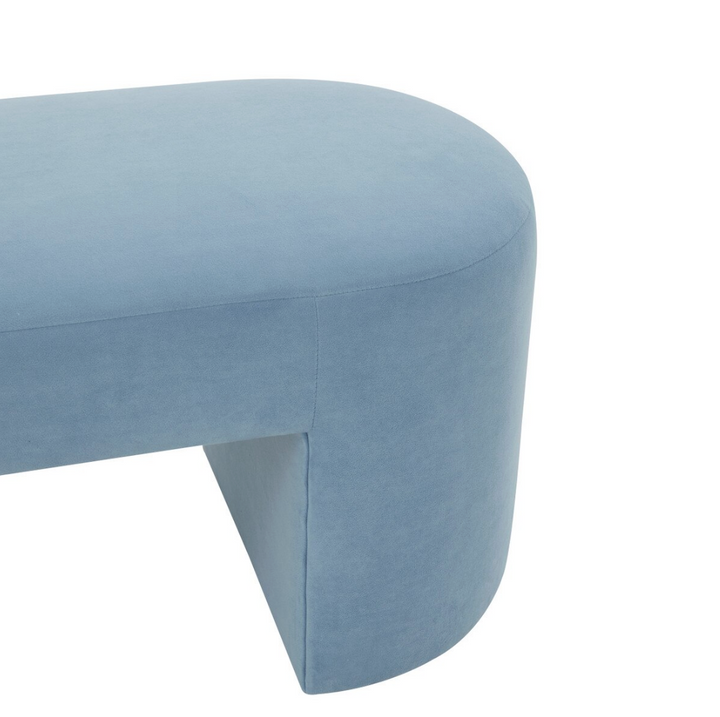 Selena Blue Velvet Bench