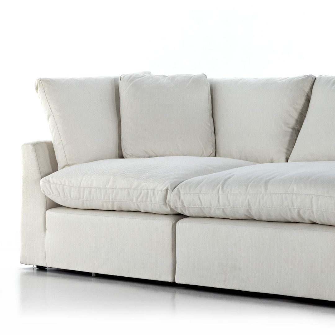 Stevie 124.5" Tuxedo Arm Modular Sofa