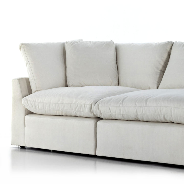 Stevie 124.5" Tuxedo Arm Modular Sofa