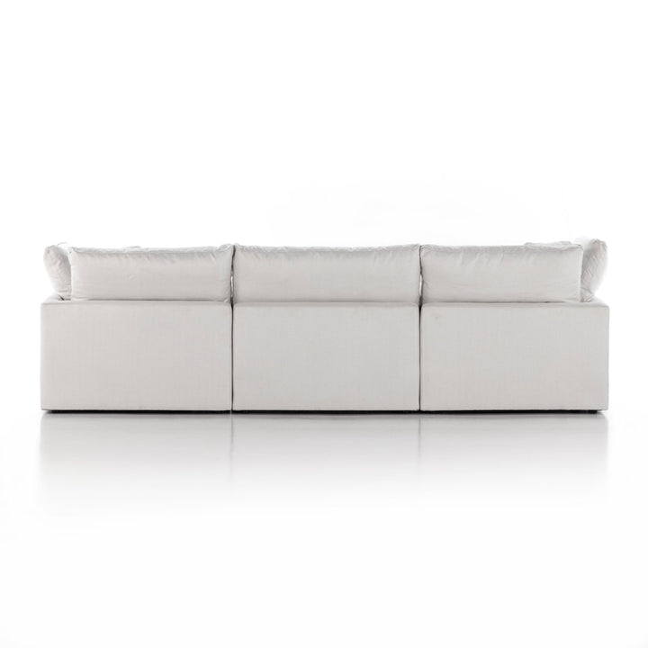 Stevie 124.5" Tuxedo Arm Modular Sofa