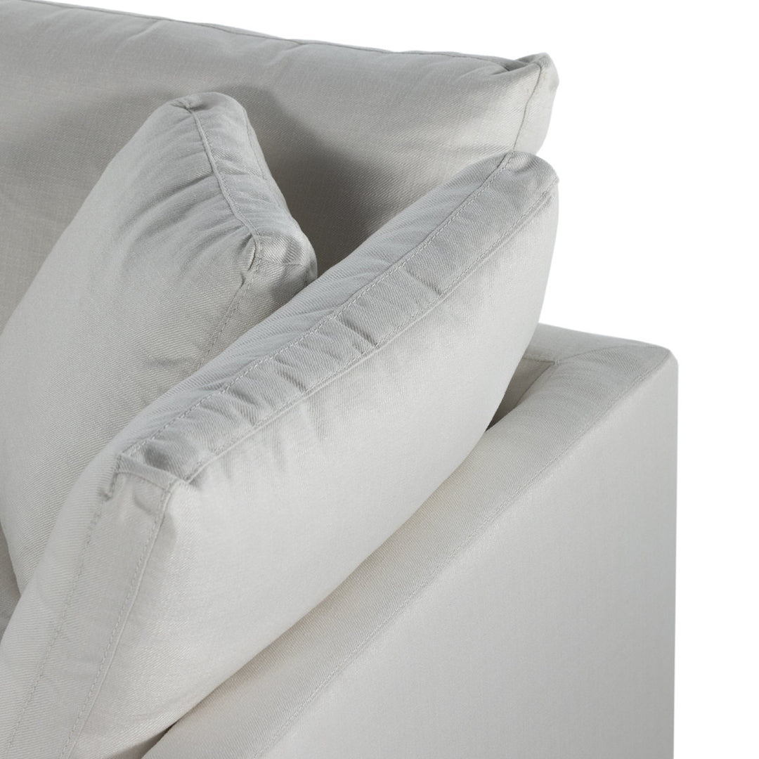 Stevie 124.5" Tuxedo Arm Modular Sofa