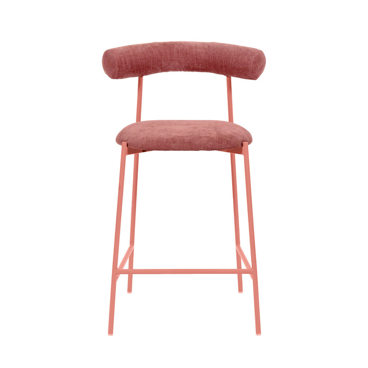 Lana Mauve Velvet Counter Stool