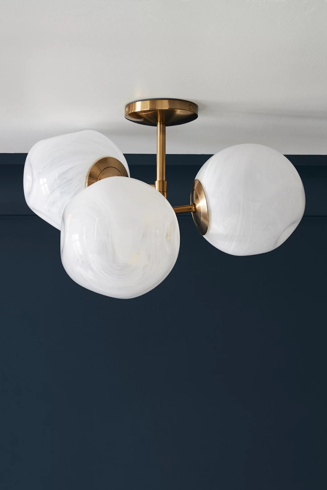 Cloud Organic Glass Flush Mount