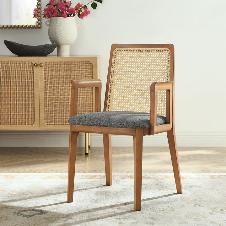 Cana Honey and Gray Dining Armchair