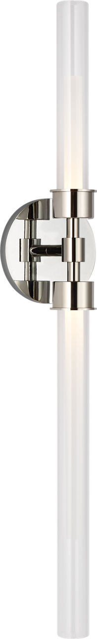 Linger Wall/Bath 2-Light Vanity Polished Nickel LED 90 CRI 3000K 120V