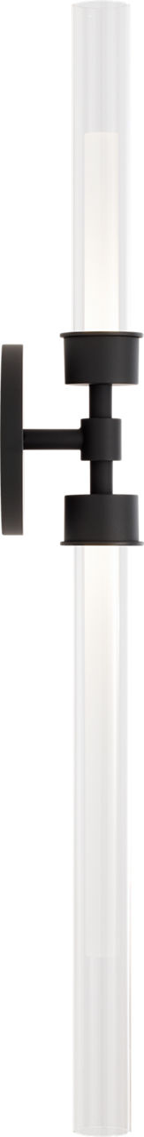 Linger Wall/Bath 2-Light Vanity Nightshade Black LED 90 CRI 3000K 120V