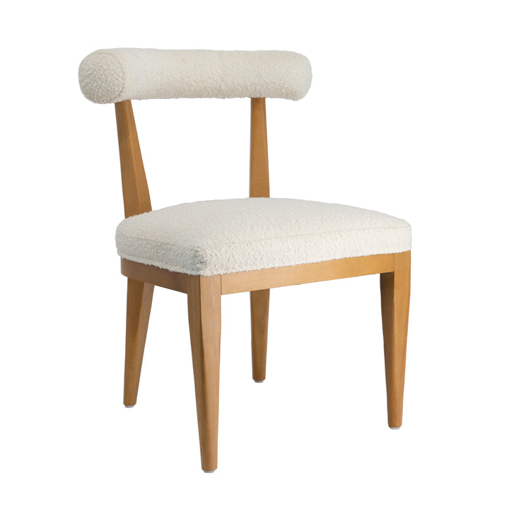 Alpa Boucle Dining Chair - Cream