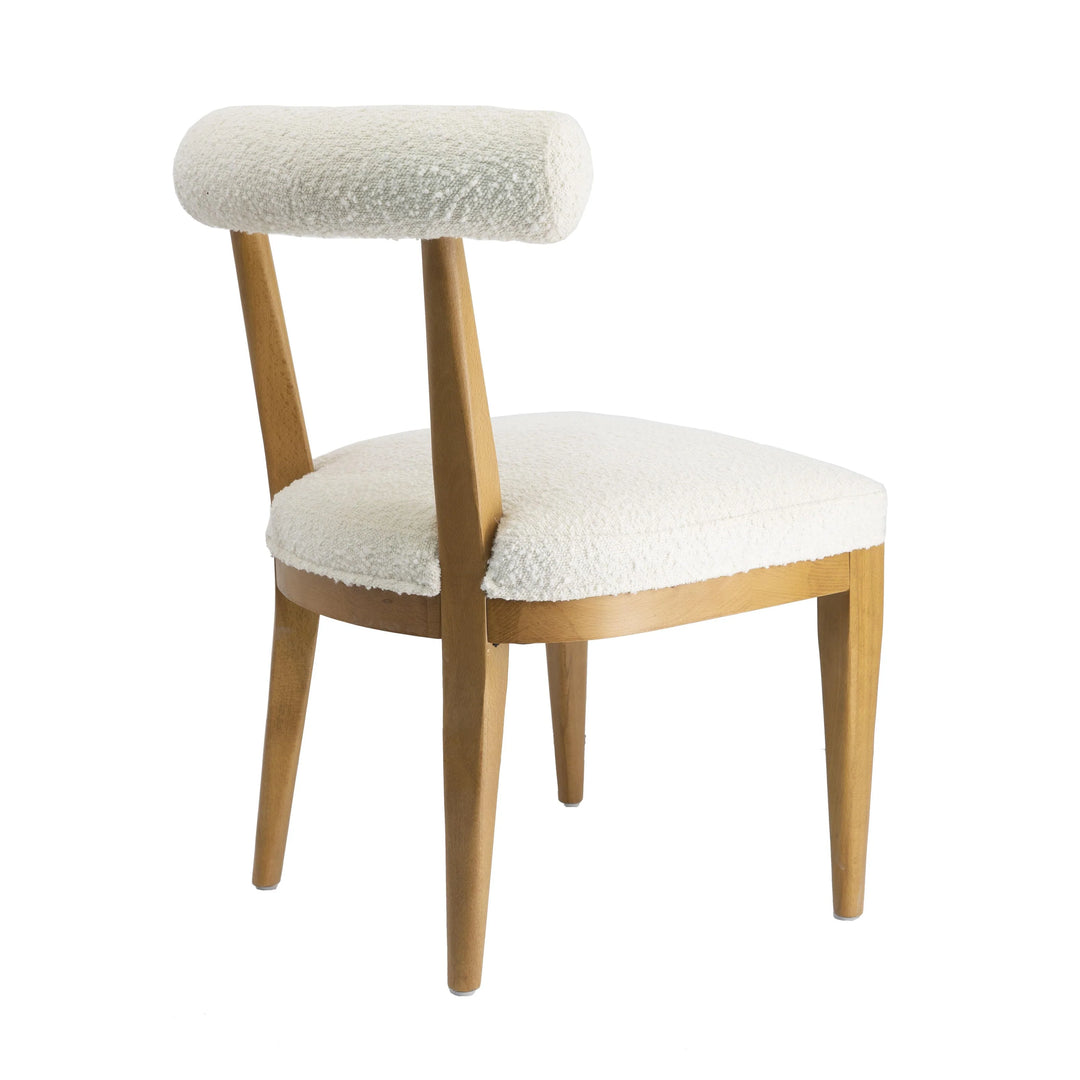 Alpa Boucle Dining Chair - Cream