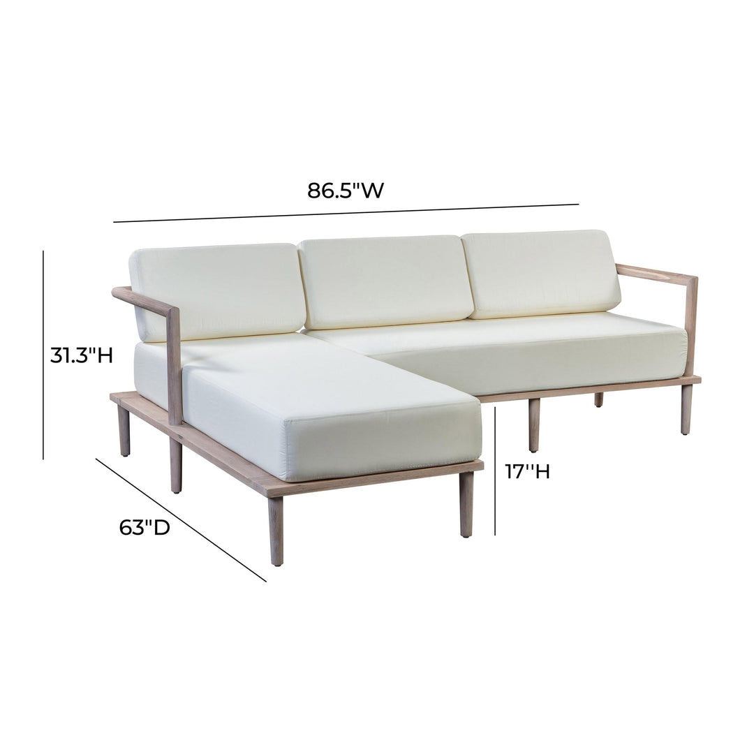 Ralph Cream Outdoor Sectional LAF