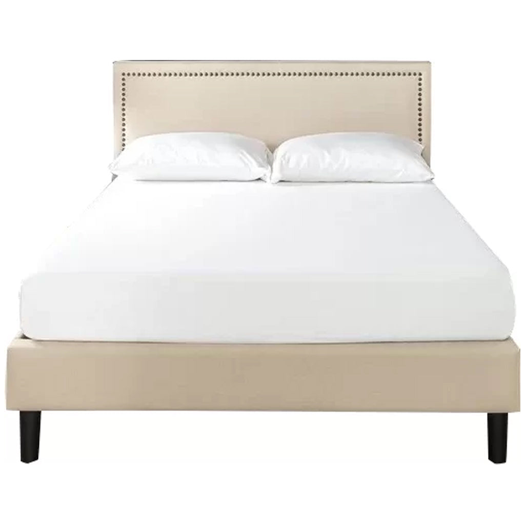 Moraal Deluxe Nailhead Trim Upholstered Platform Bed-Full