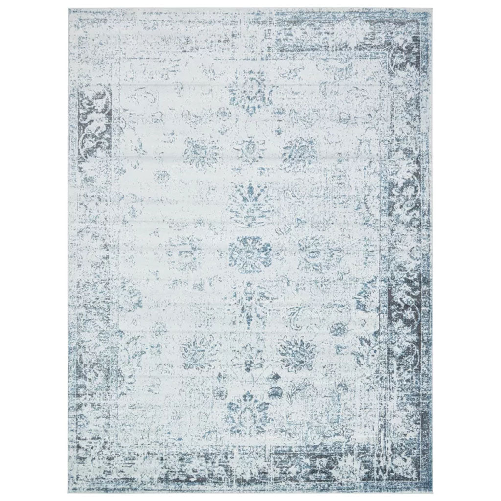 Brandt Oriental Light Blue/Gray/Ivory Area Rug-9'x12'