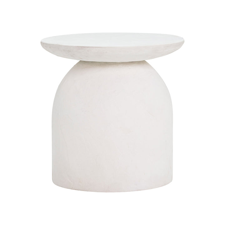 Chloe White Concrete Side Table