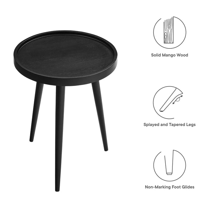 Tripod Black Side Table