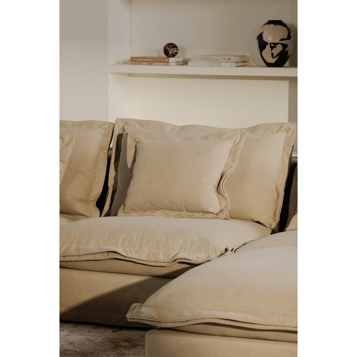 Luxe Lounger Performance Fabric Ottoman