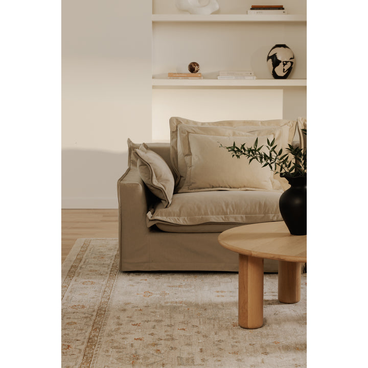 Luxe Lounger Performance Fabric Ottoman