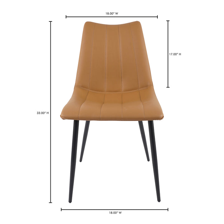 Alamo Dining Chair Brown Set Of Two