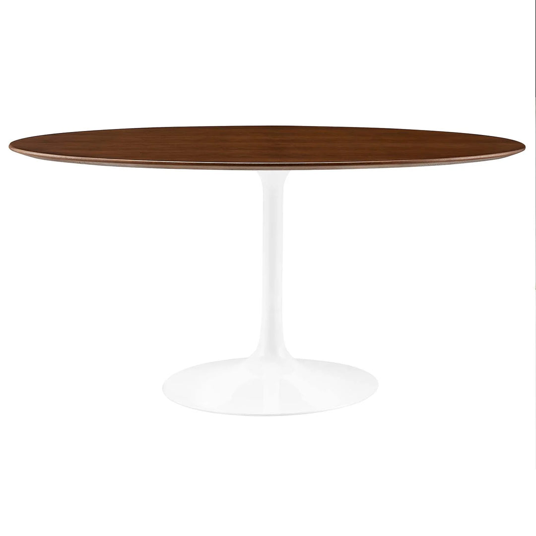 Pila Oval  60" Walnut Dining Table