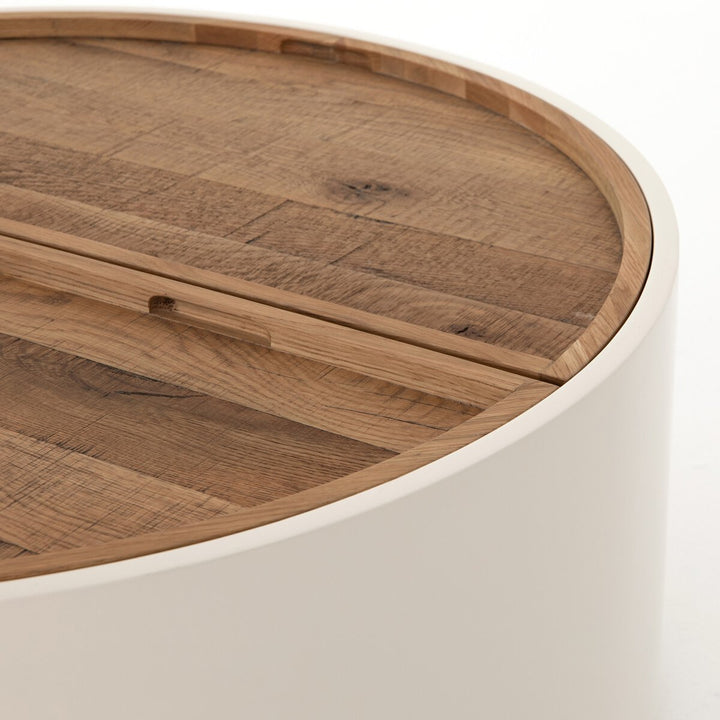 Caree Drum Storage Coffee Table