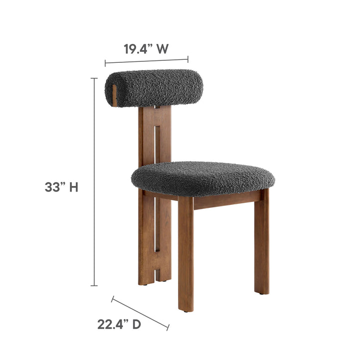 Orina Charcoal Dining Chair - Set of 2