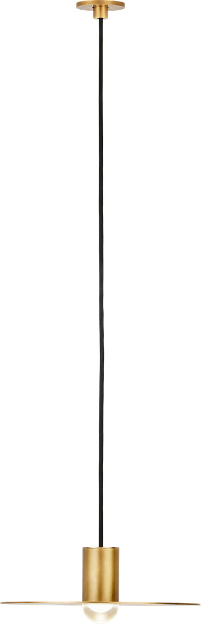 Eaves Port Alone Pendant 1 Light Port Alone Natural Brass 3000K 90 CRI integrated led 90 cri 3000k 120v-277v unv