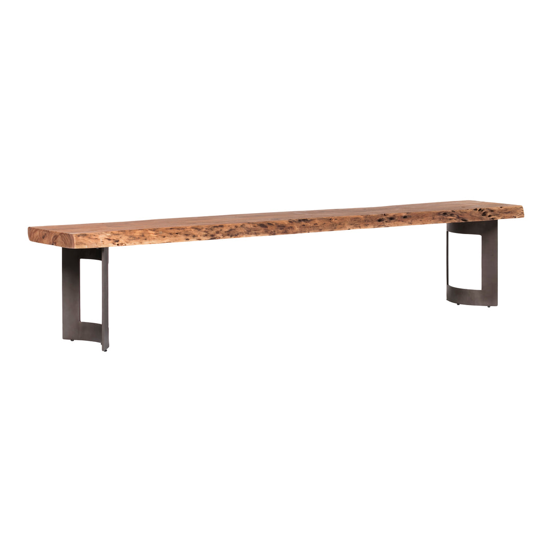 Natural Whorl Bench - Acacia Wood