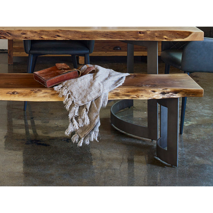 Natural Whorl Bench - Acacia Wood