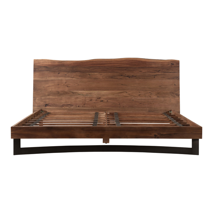 Crafted Acacia Wood Live Edge King Bed