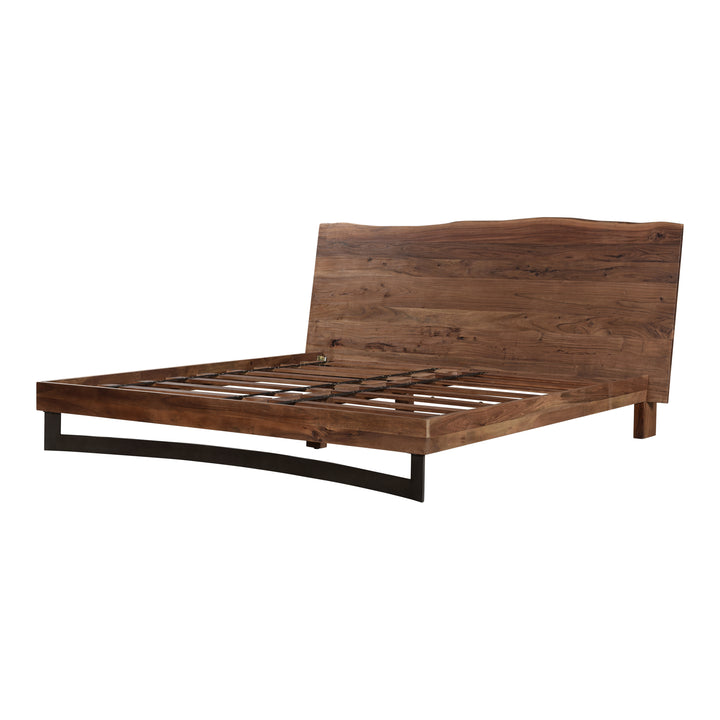 Crafted Acacia Wood Live Edge King Bed