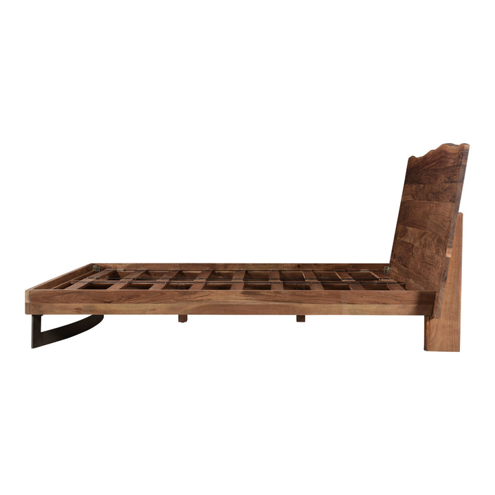 Crafted Acacia Wood Live Edge King Bed