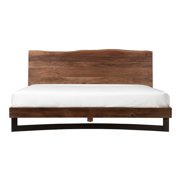 Crafted Acacia Wood Live Edge King Bed