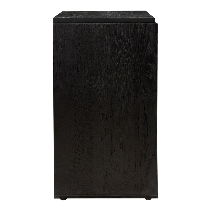 Modern Oak Storage Console: 3 Mango Wood Drawers