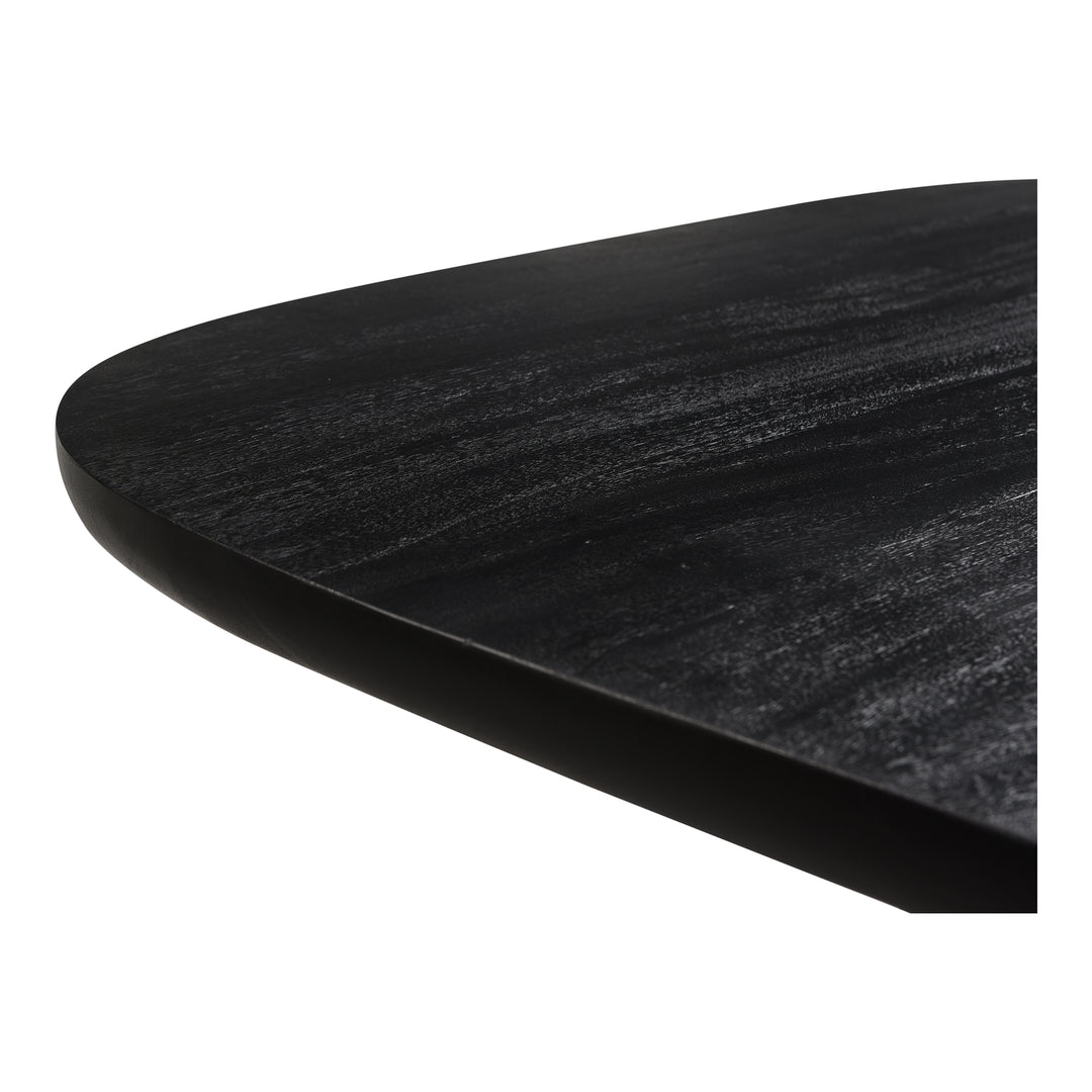 Nature's Statement Dining Table: Acacia Wood Drum Pedestal Design