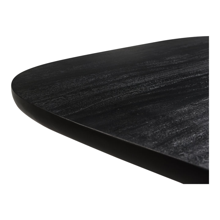 Nature's Statement Dining Table: Acacia Wood Drum Pedestal Design