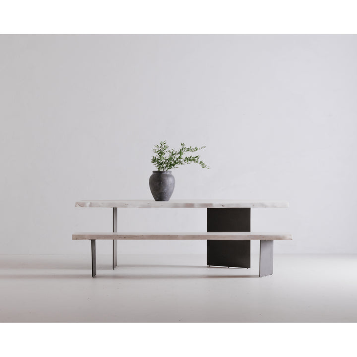 Rustic Charm Live Edge Dining Bench