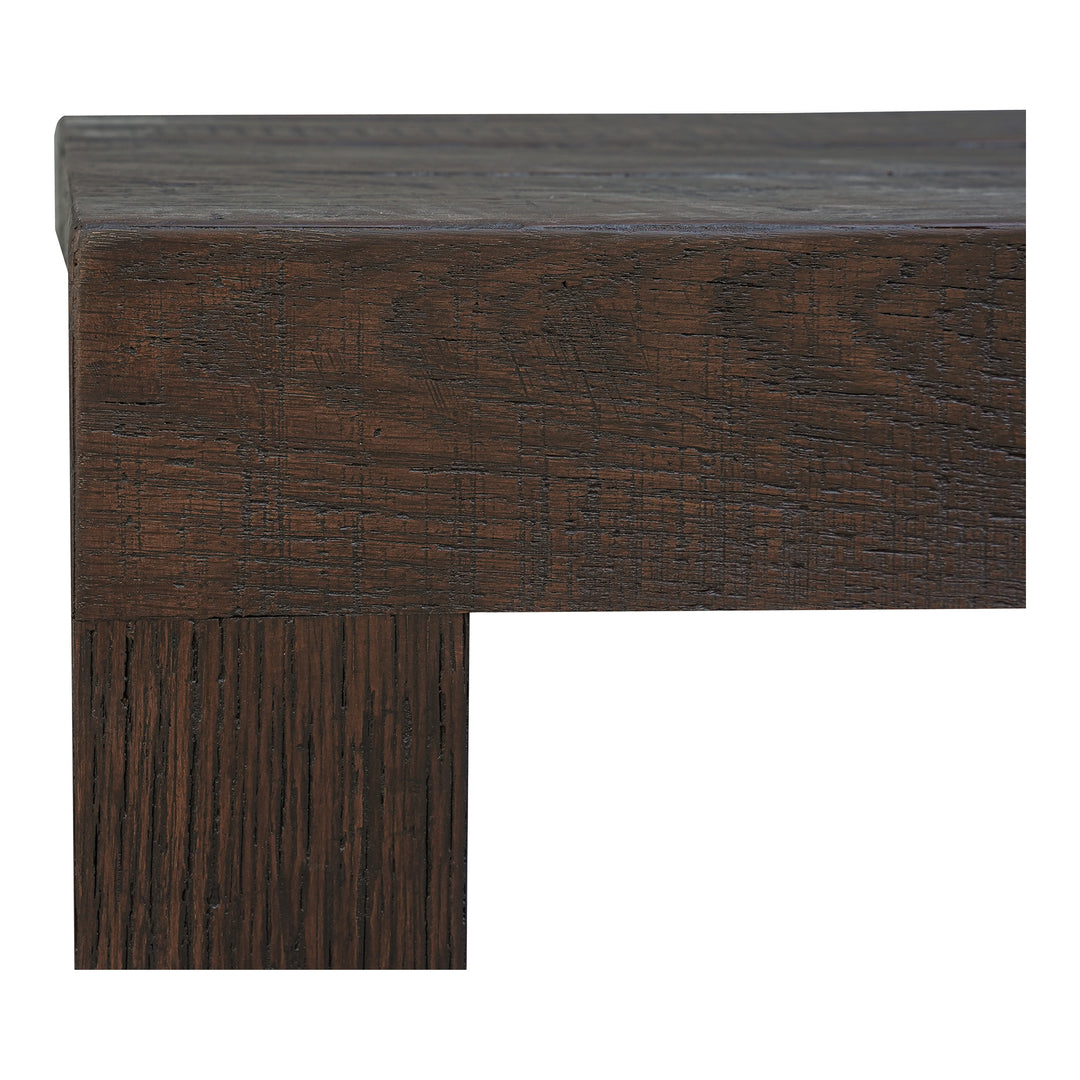 Rustic Charm Block Stool: Oak Reclaimed