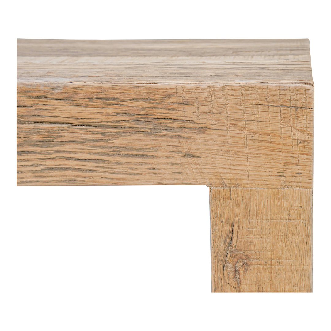 Rustic Charm Block Stool: Oak Reclaimed