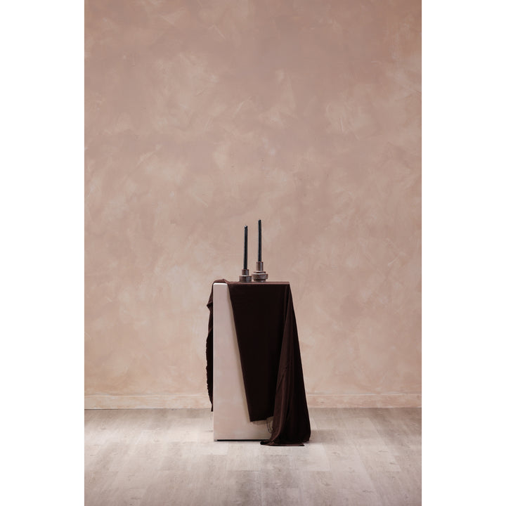 Timeless Rustic Vessel: Large Stoneware Candle Holder