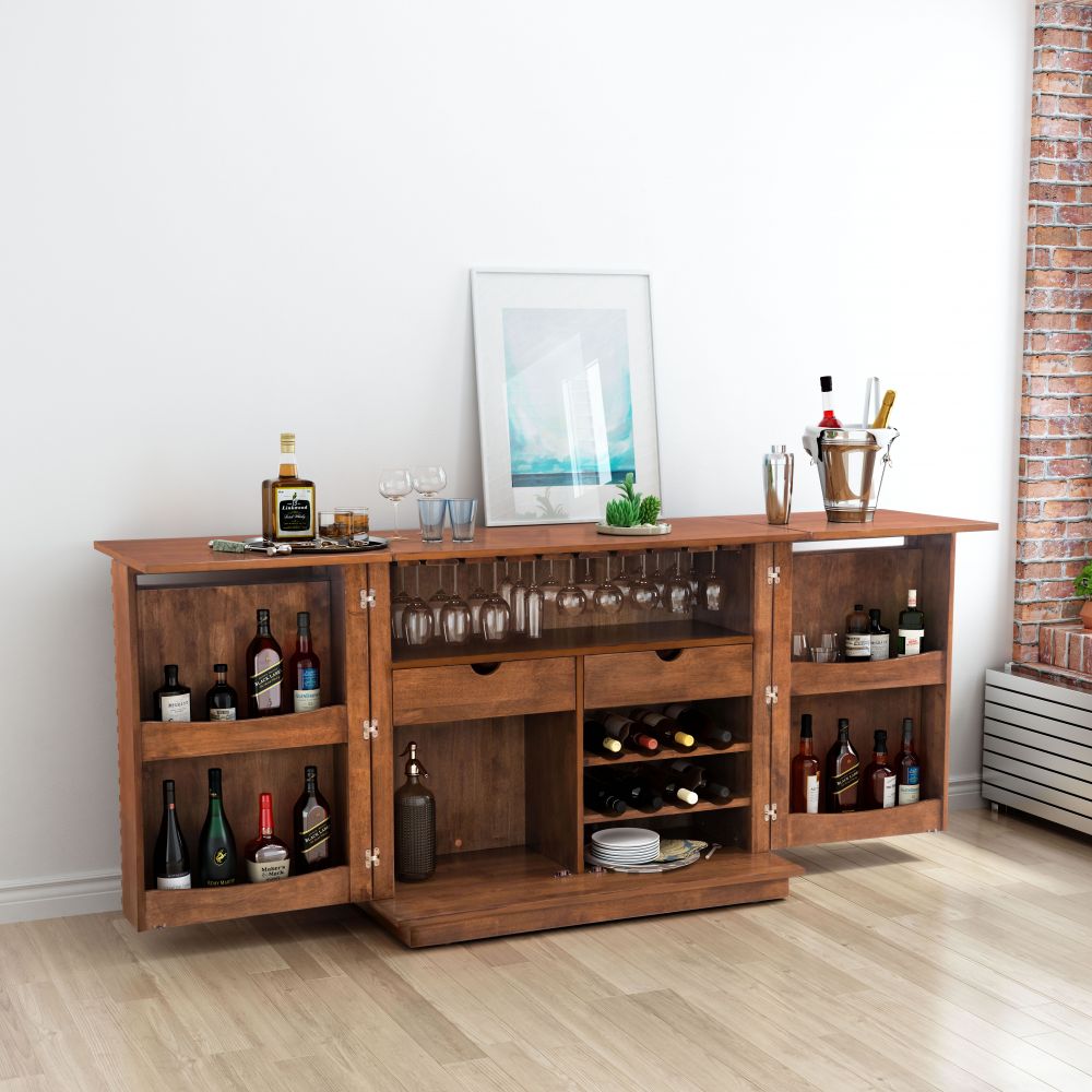 Continum Bar Cabinet - Walnut