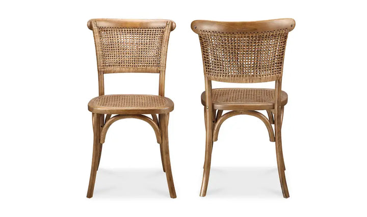 Rustic Woven Dining Chair / Set of 2