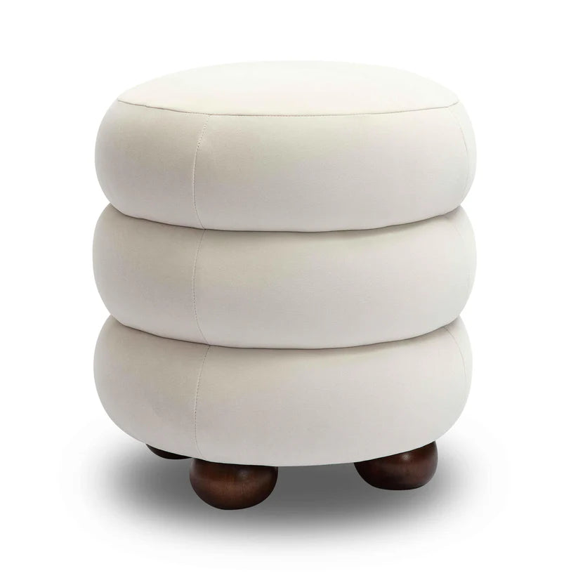 Steph Velvet Ottoman