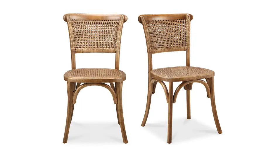 Rustic Woven Dining Chair / Set of 2