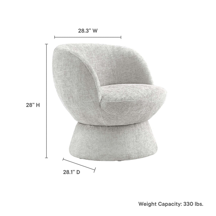 Cena Swivel Chair - Dove Gray