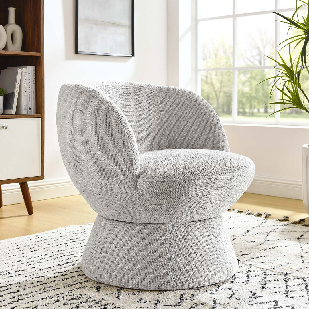 Cena Swivel Chair - Dove Gray