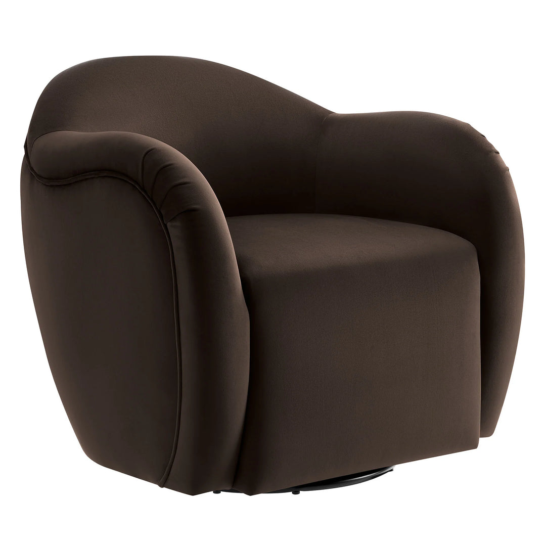 Kea Brown Swivel Armchair