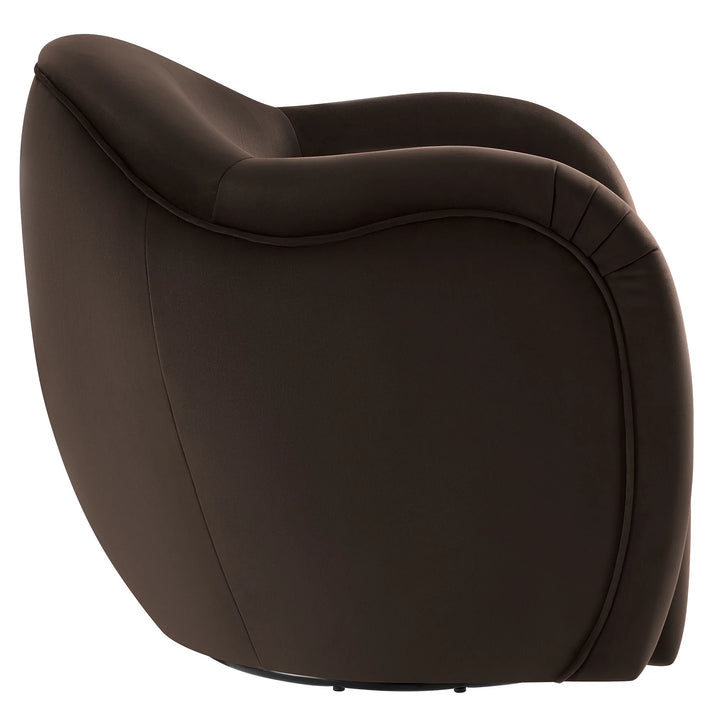 Kea Brown Swivel Armchair