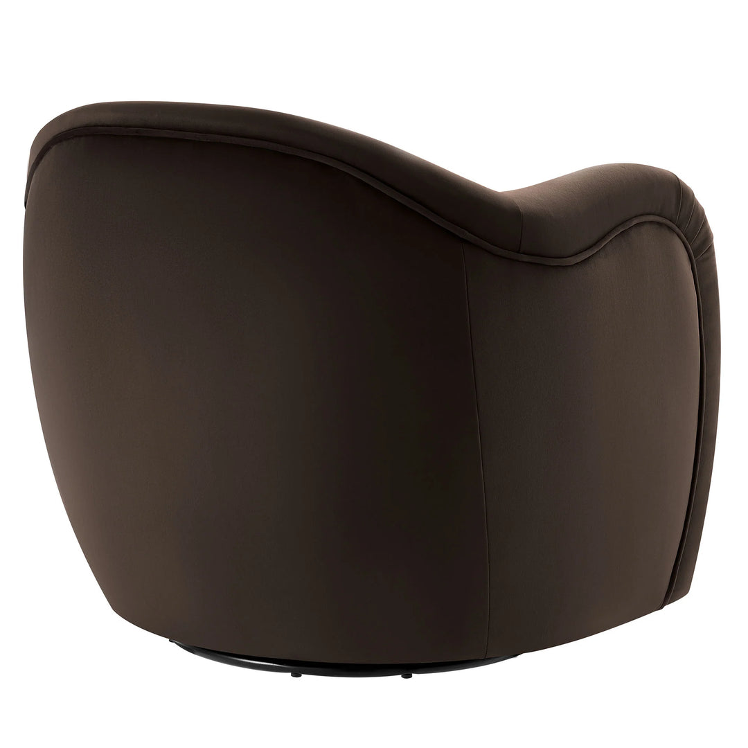 Kea Brown Swivel Armchair