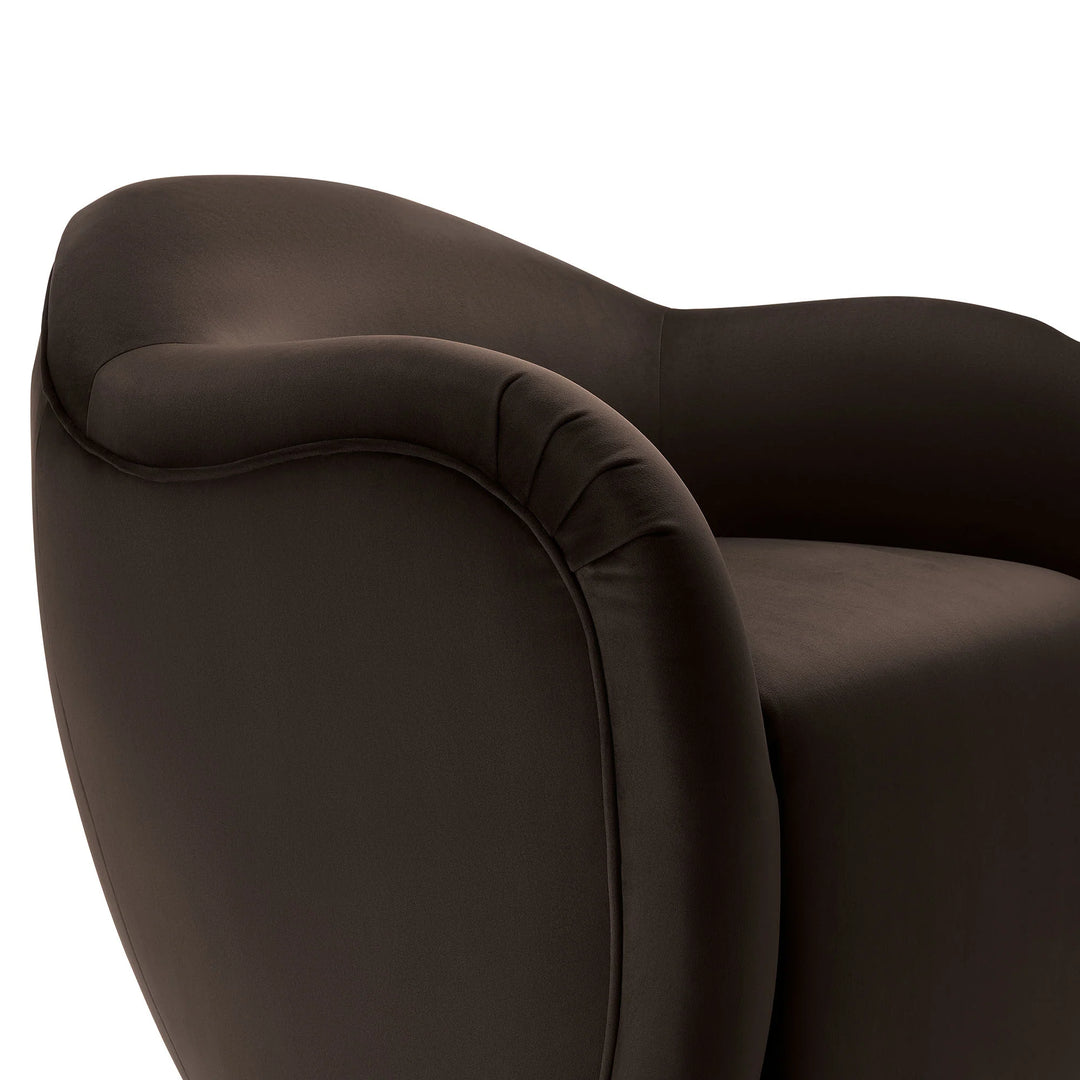 Kea Brown Swivel Armchair