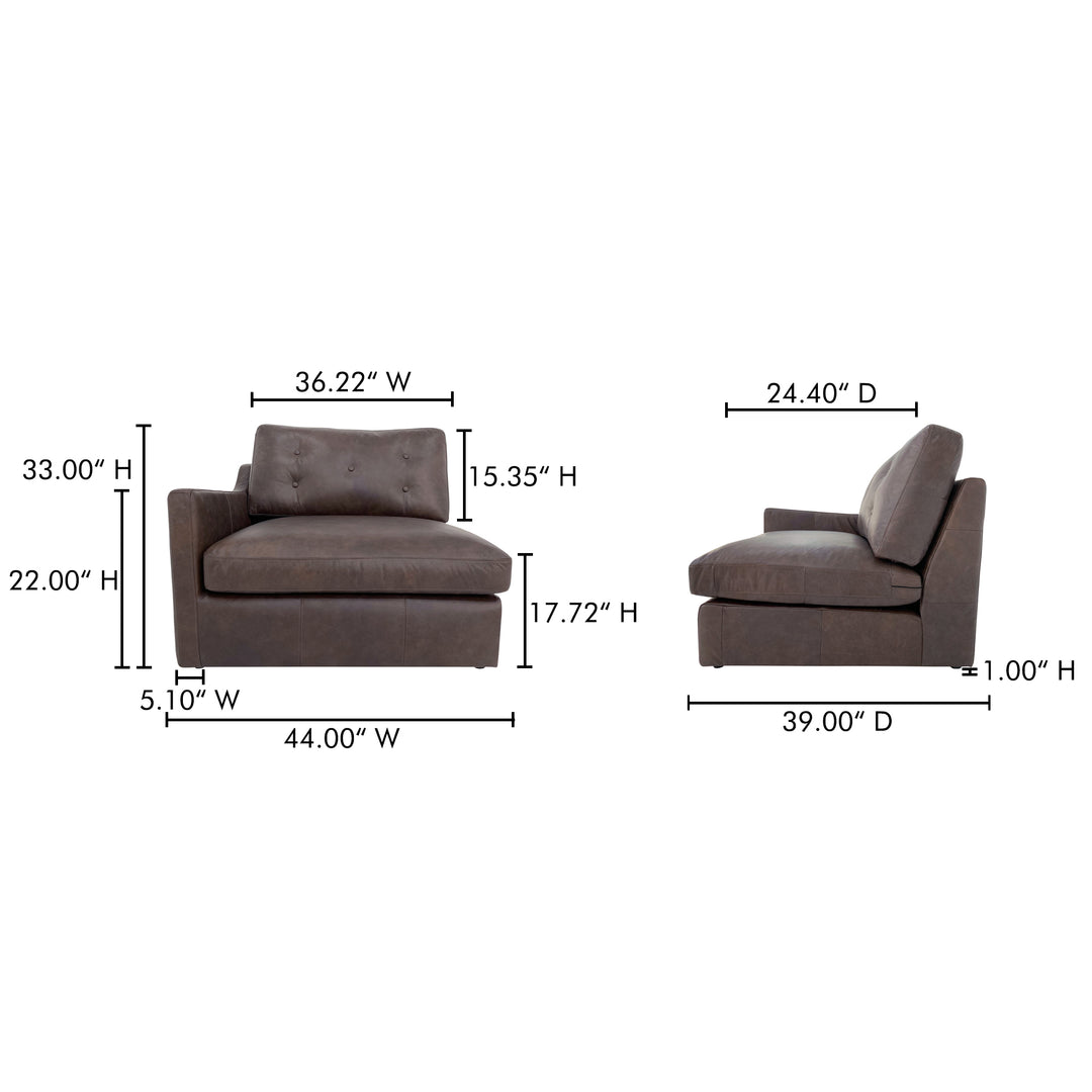 Timeless Espresso Armchair with Tufted Back